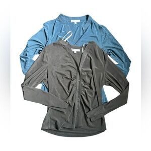 DR2 Blue and Black Sheer Shirt Bundle Medium